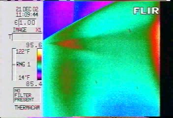 FLIR Image of Flow at Supersonic Conditions